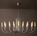 Sculptural Rousseau Oval Chandelier — view 1