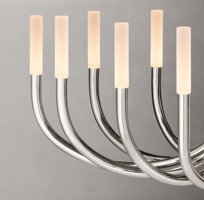 Sculptural Rousseau Oval Chandelier — view 3
