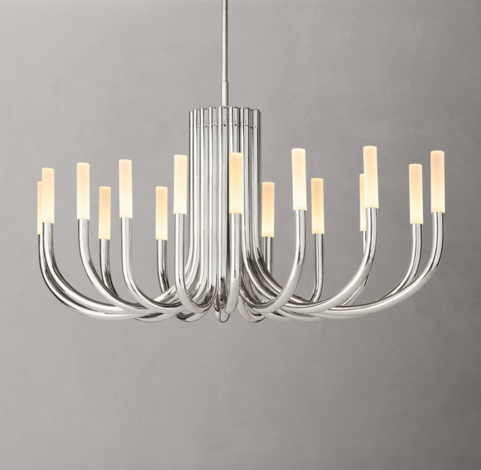 Sculptural Rousseau Oval Chandelier — view 4