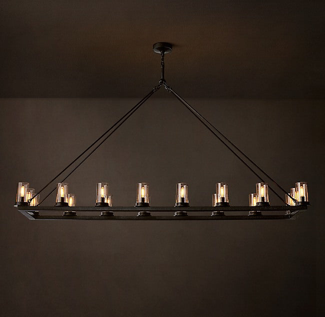 Artisan Ondra Linear Clear Glass Chandelier — view 2