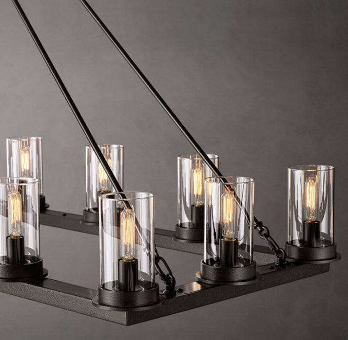 Artisan Ondra Linear Clear Glass Chandelier — view 5