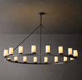 Artisan Ondra Round Milk Glass Chandelier — view 1