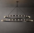 Signature Vitoria Round Two Tiered Chandelier — view 1