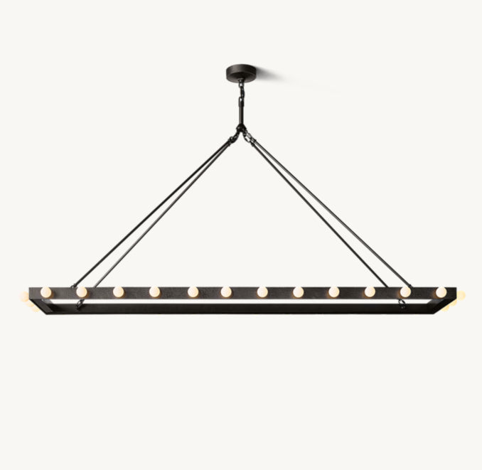Signature Vitoria Linear Chandelier — view 4