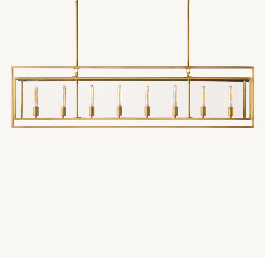 Signature Beckman Rectangular Chandelier — view 2