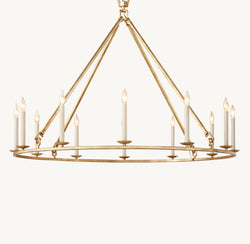 Heritage 19th C. English Openwork Round Chandelier – 50"