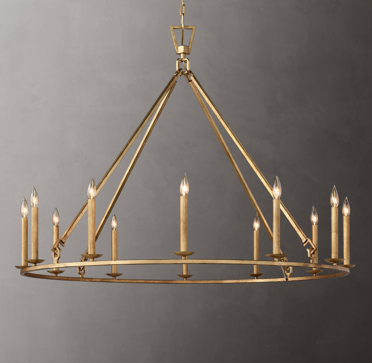 Heritage 19th C. English Openwork Round Chandelier – 50" — view 2