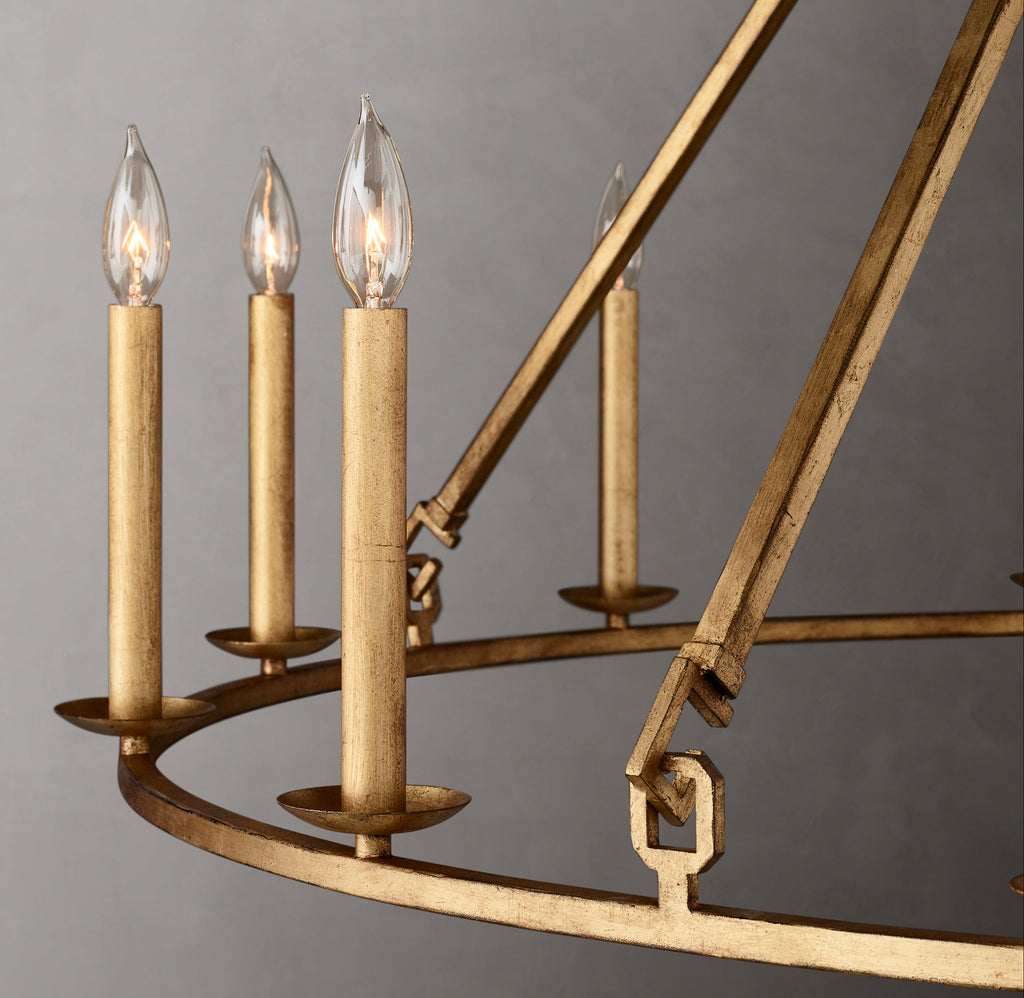 Heritage 19th C. English Openwork Round Chandelier – 50" — view 3