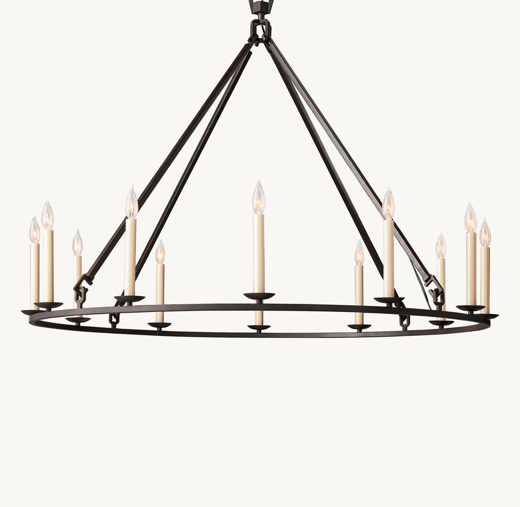 Heritage 19th C. English Openwork Round Chandelier – 50" — view 1