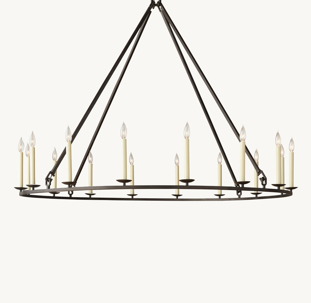 Heritage 19th C. English Openwork Round Chandelier – 60" — view 2