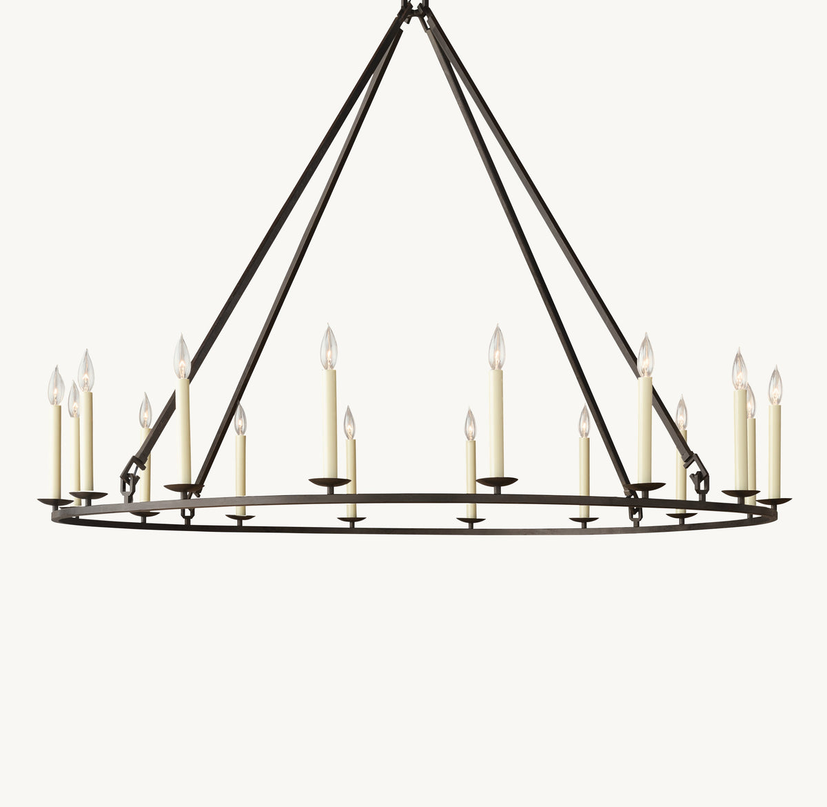 Heritage 19th C. English Openwork Round Chandelier – 60" — view 2