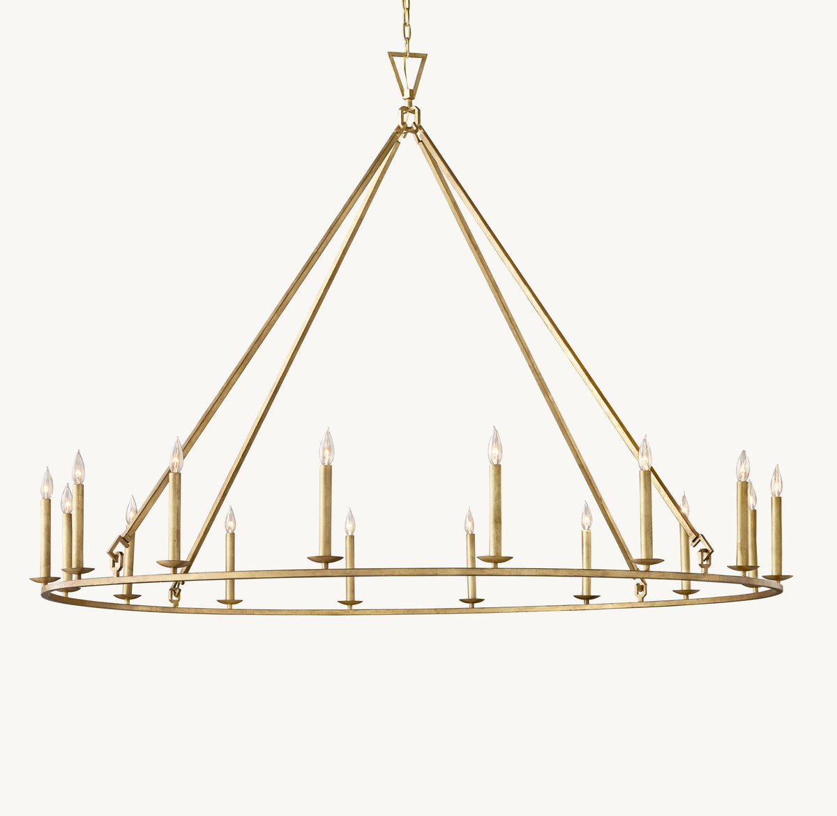 Heritage 19th C. English Openwork Round Chandelier – 72" — view 1