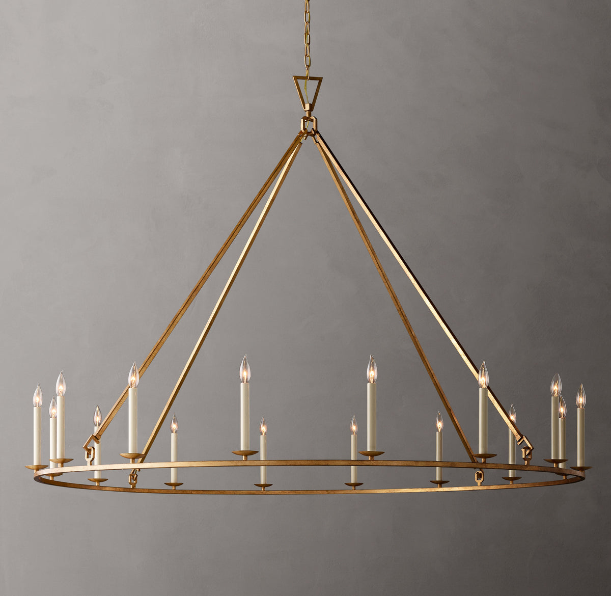 Heritage 19th C. English Openwork Round Chandelier – 72" — view 2