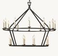 Heritage 19th C. English Openwork Two-Tier Round Chandelier — view 1