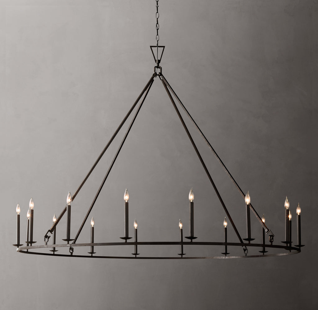 Heritage 19th C. English Openwork Round Chandelier – 72" — view 1