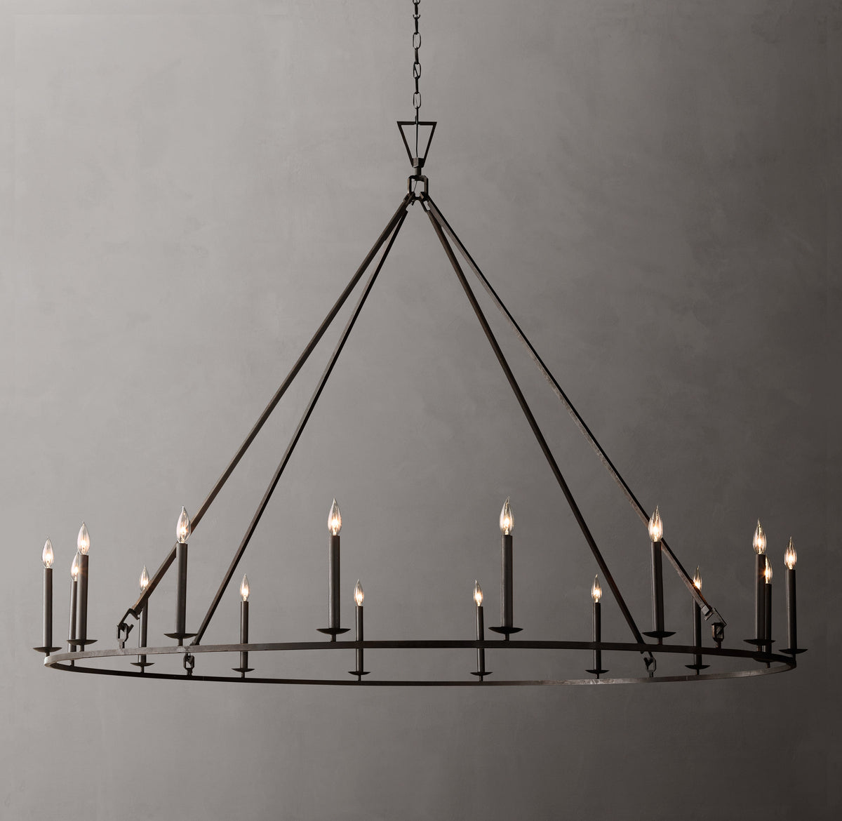 Heritage 19th C. English Openwork Round Chandelier – 72" — view 1