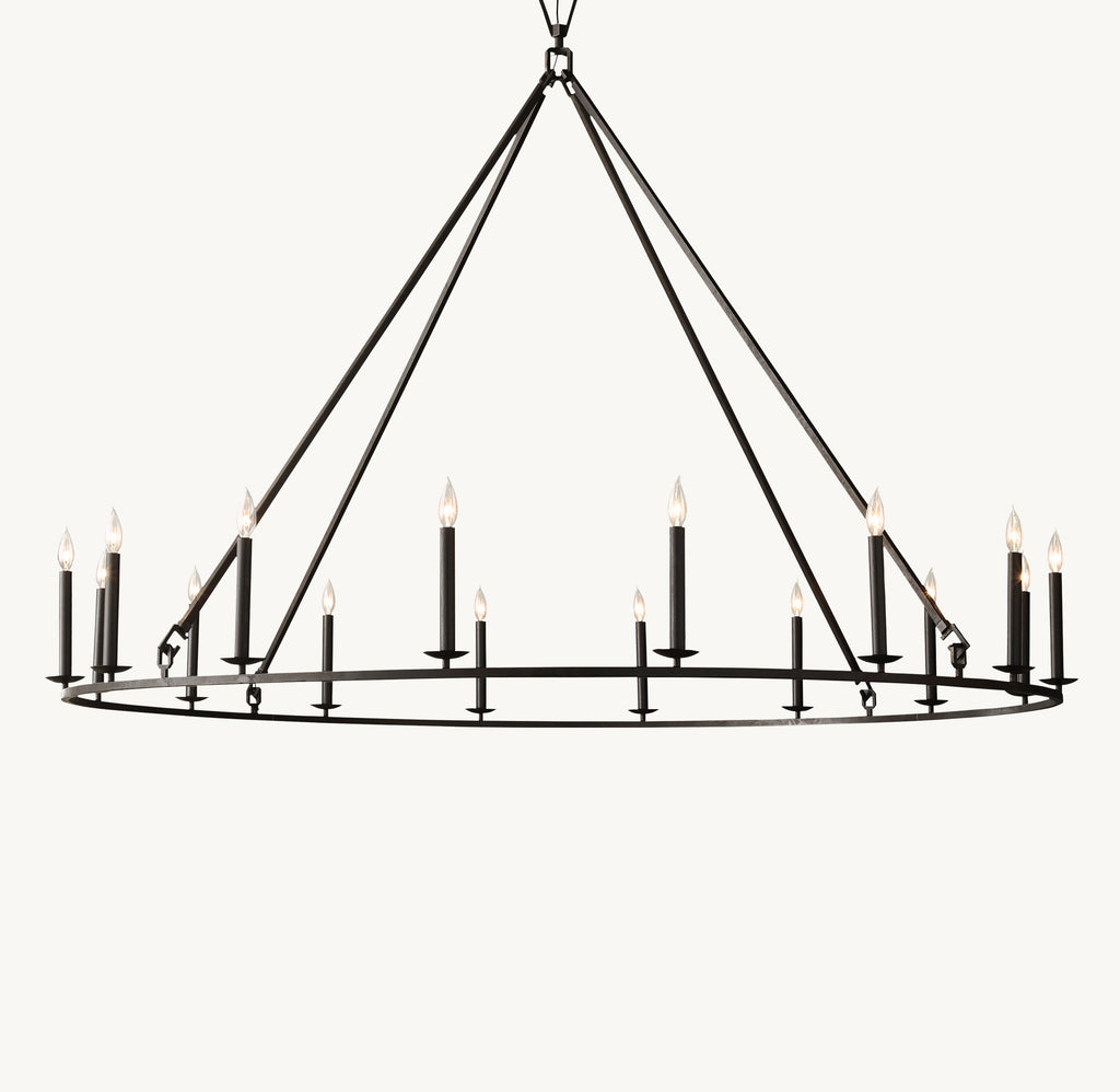 Heritage 19th C. English Openwork Round Chandelier – 72" — view 2