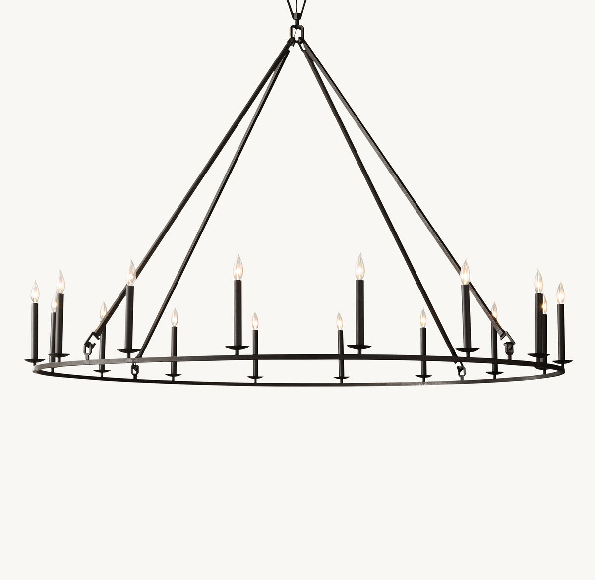 Heritage 19th C. English Openwork Round Chandelier – 72" — view 2
