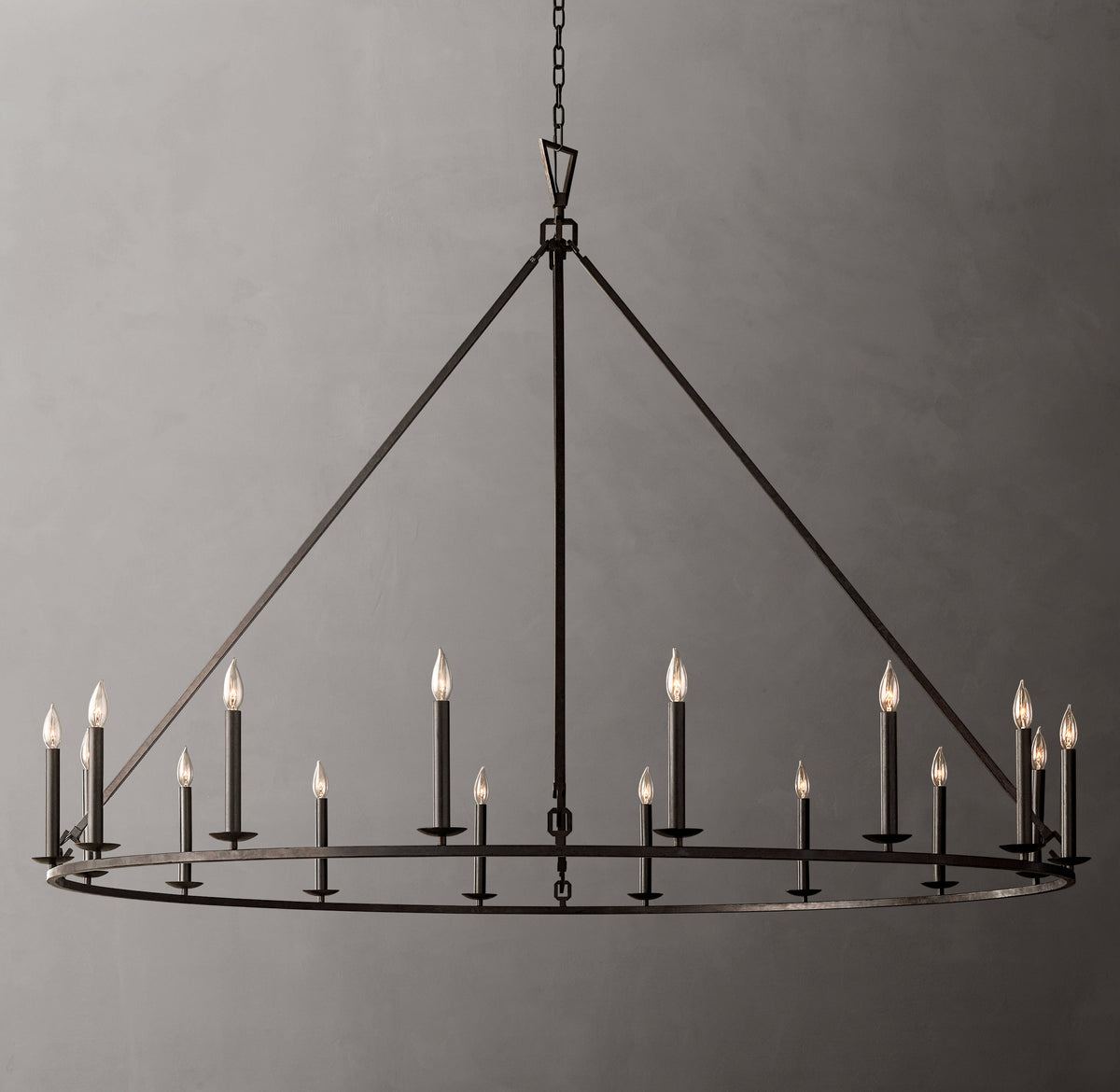 Heritage 19th C. English Openwork Round Chandelier – 72" — view 4