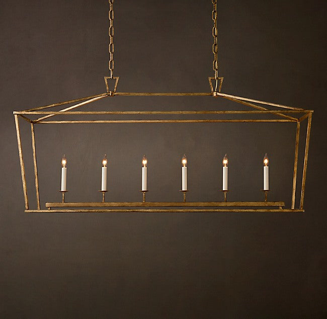 Heritage 19th C. English Openwork Rectangular Chandelier — view 1