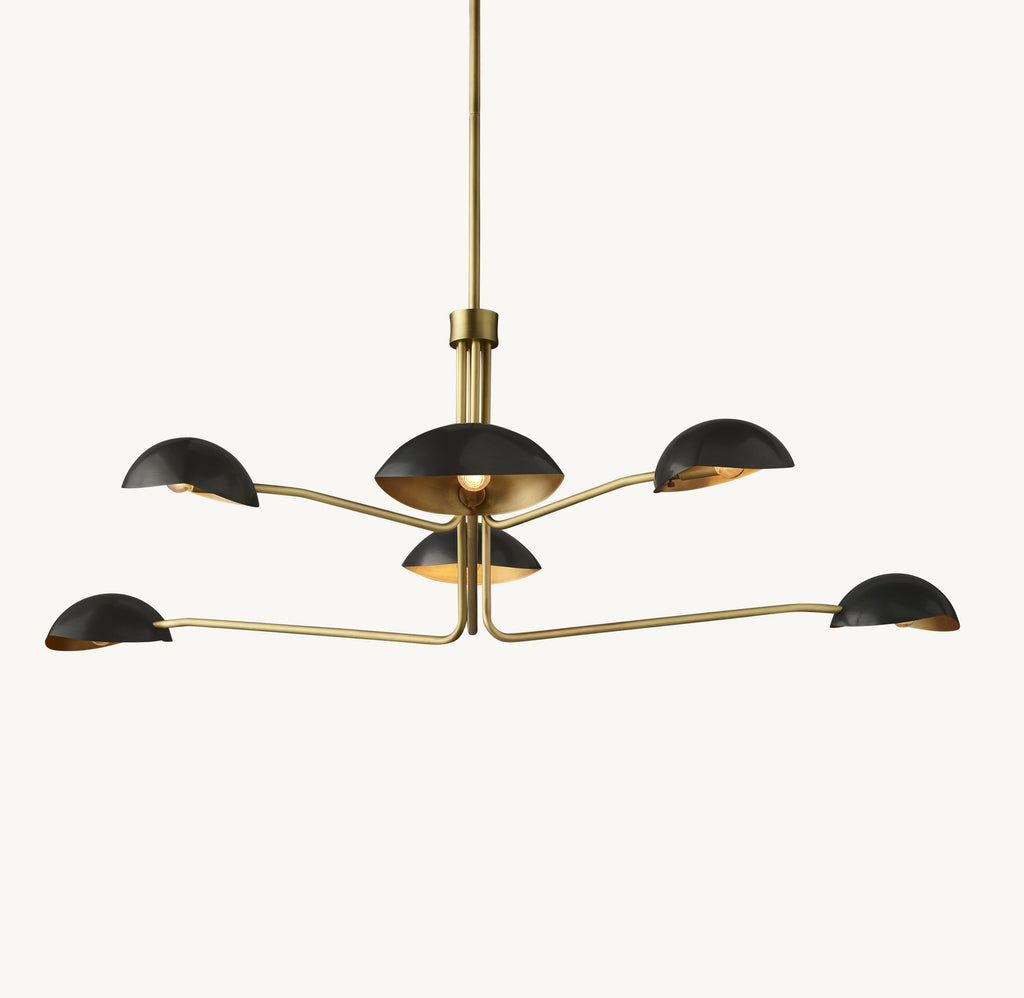 Sculptural Convessi Round Chandelier — view 1