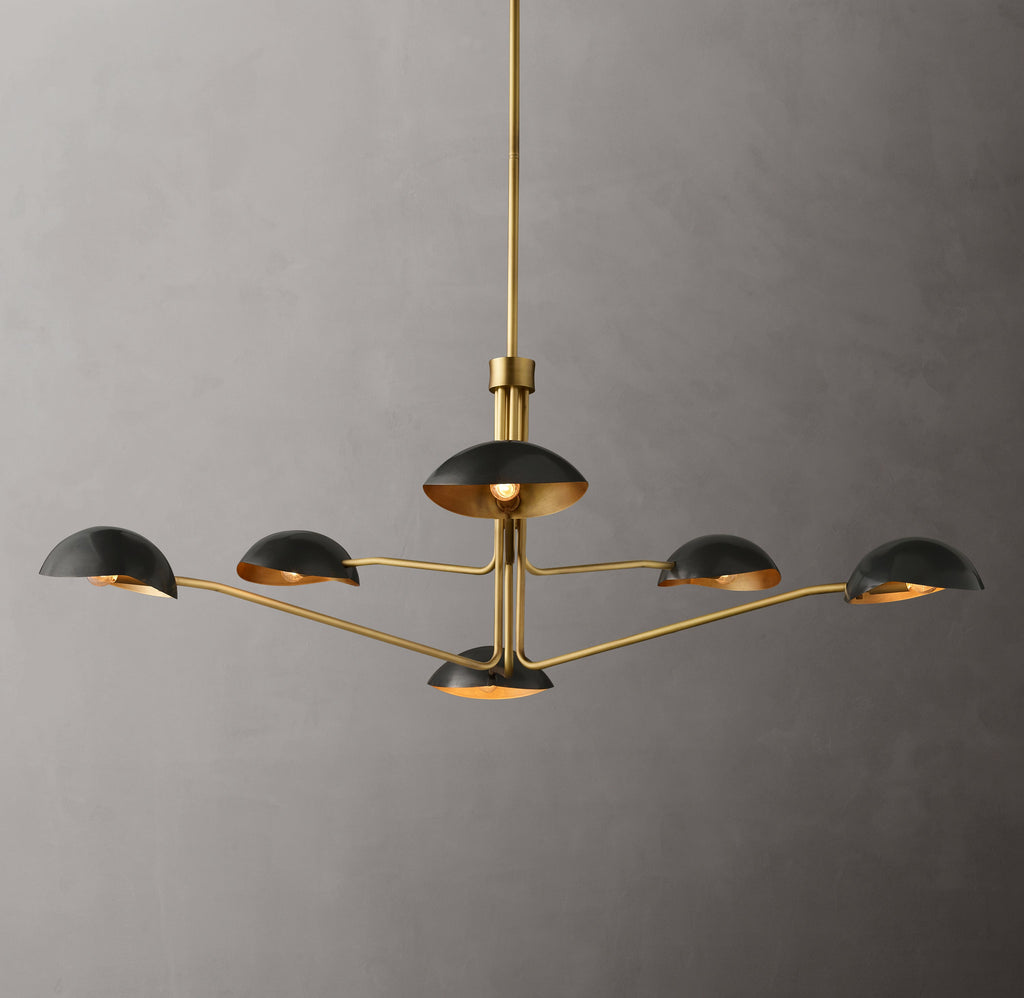 Sculptural Convessi Round Chandelier — view 3