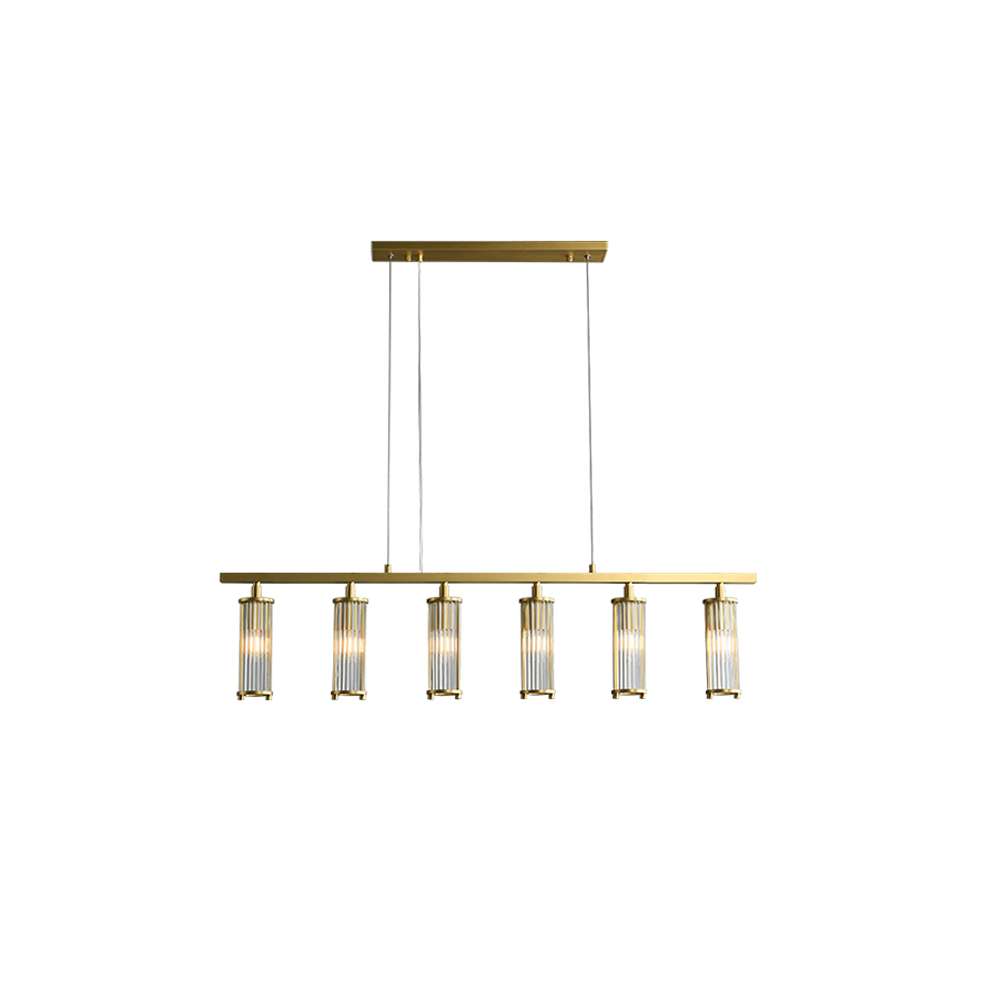 Marley Aged Brass Linear Chandelier - view 12