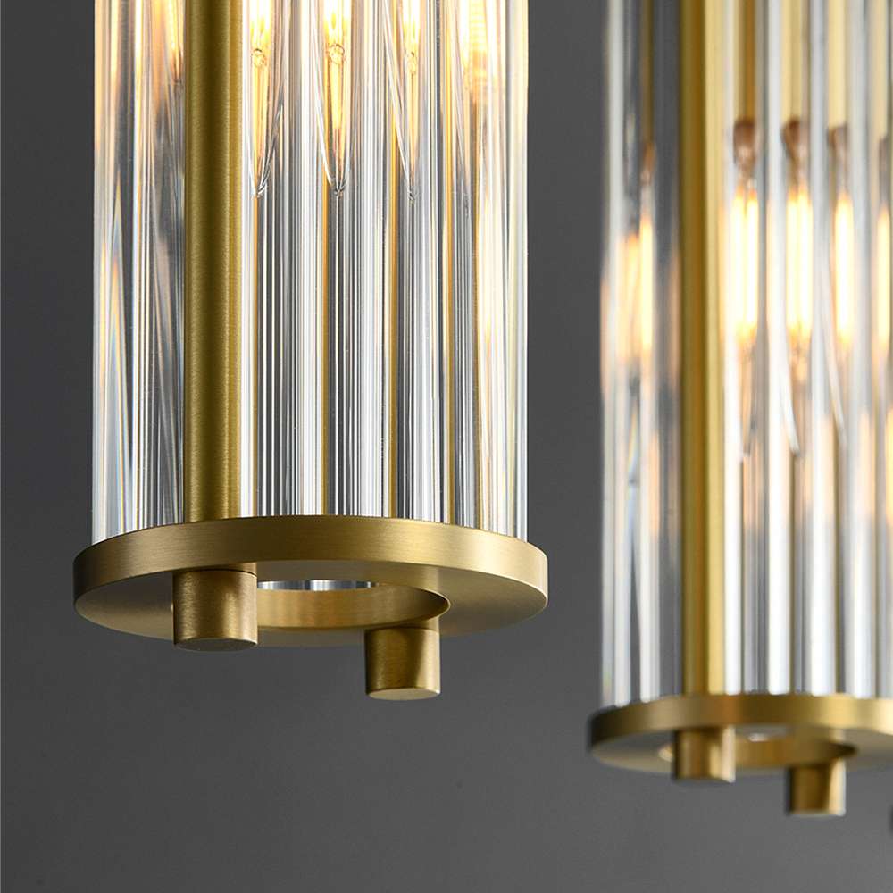 Marley Aged Brass Linear Chandelier - view 6