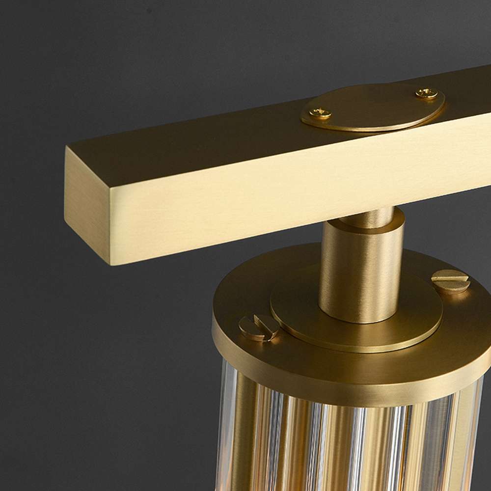 Marley Aged Brass Linear Chandelier - view 7