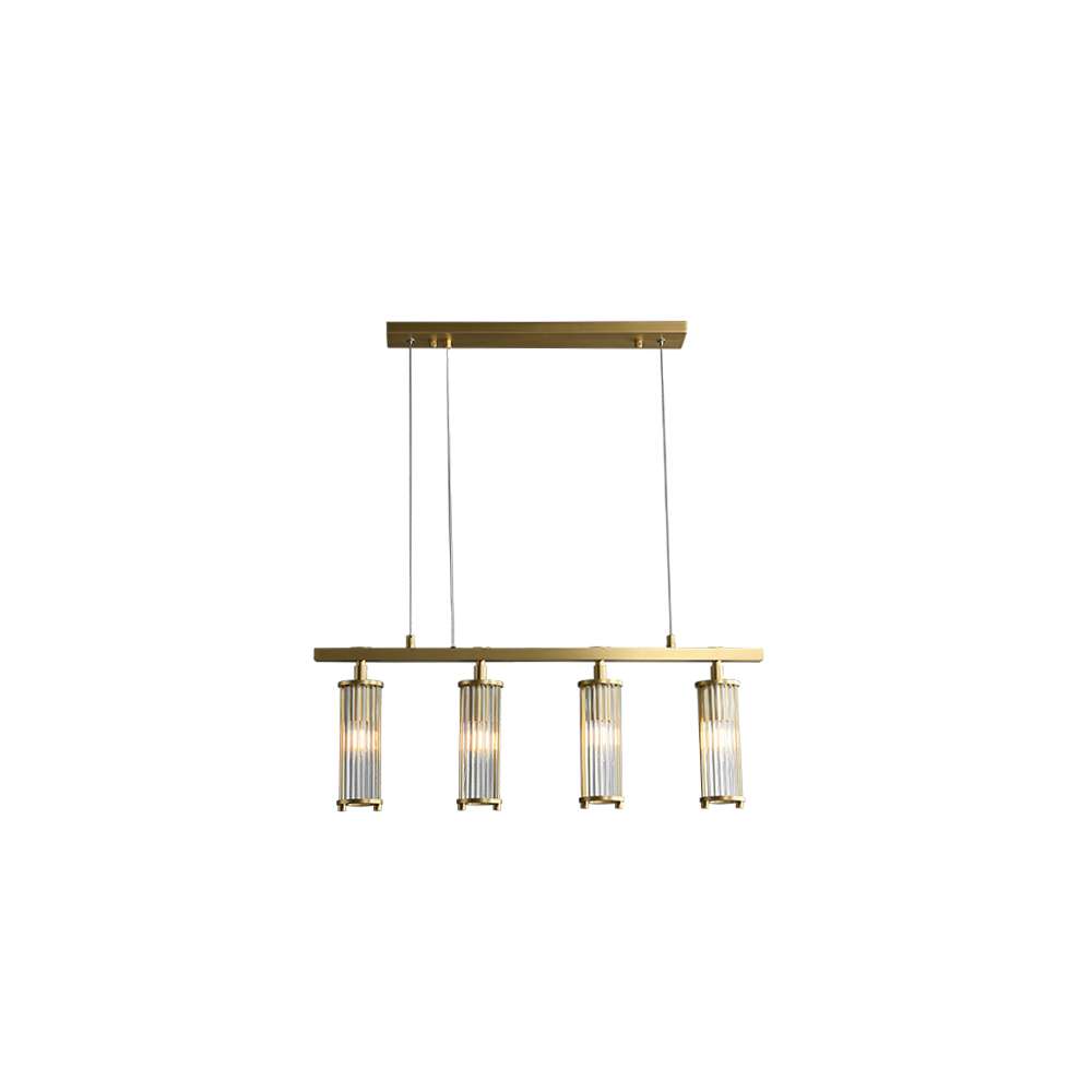 Marley Aged Brass Linear Chandelier - view 8