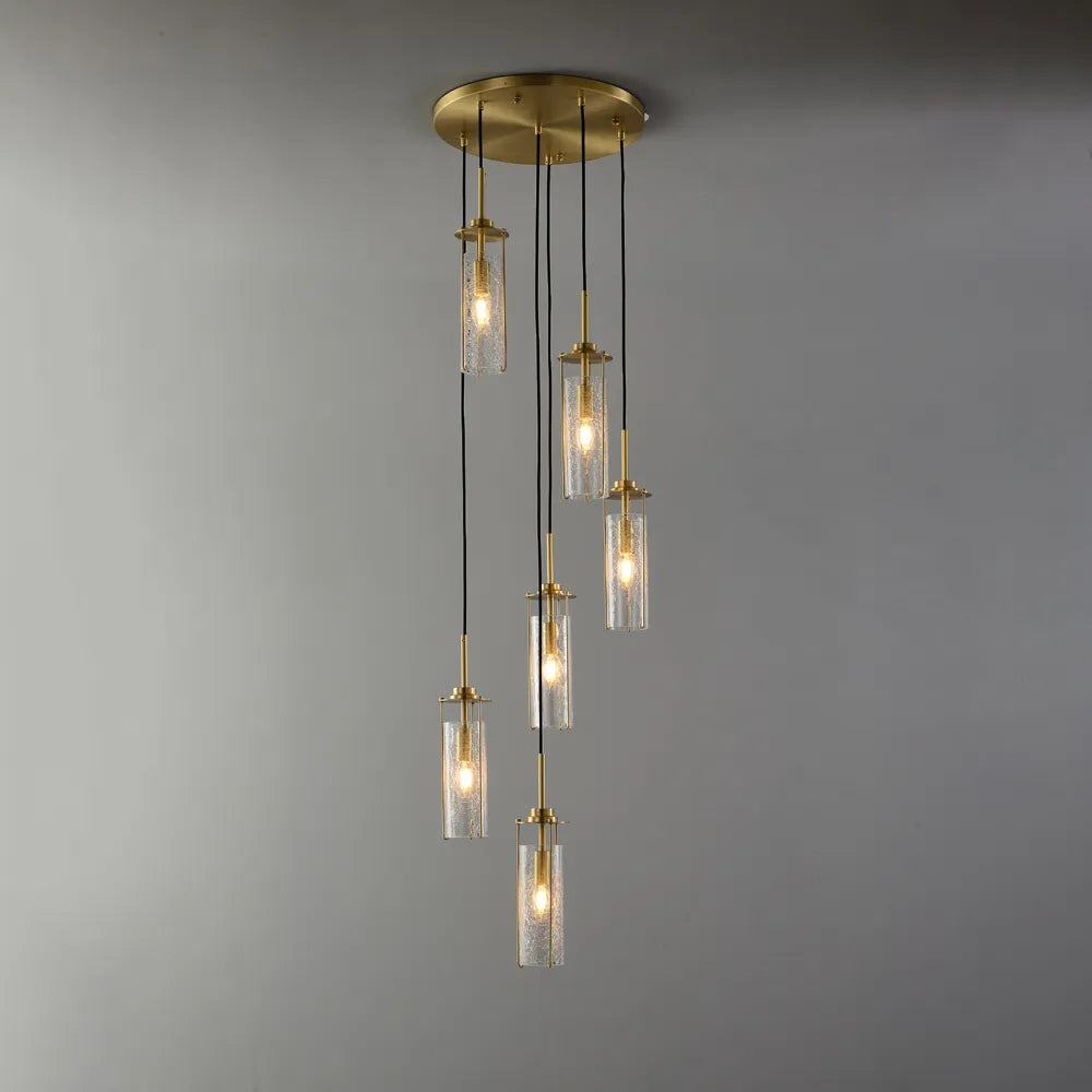 6-Light Chandelier Modern Lights with Clear Glass Shade - view 1