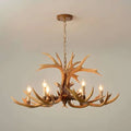 Large Rustic Resin Deer Antler Candelabra Chandelier - view 1