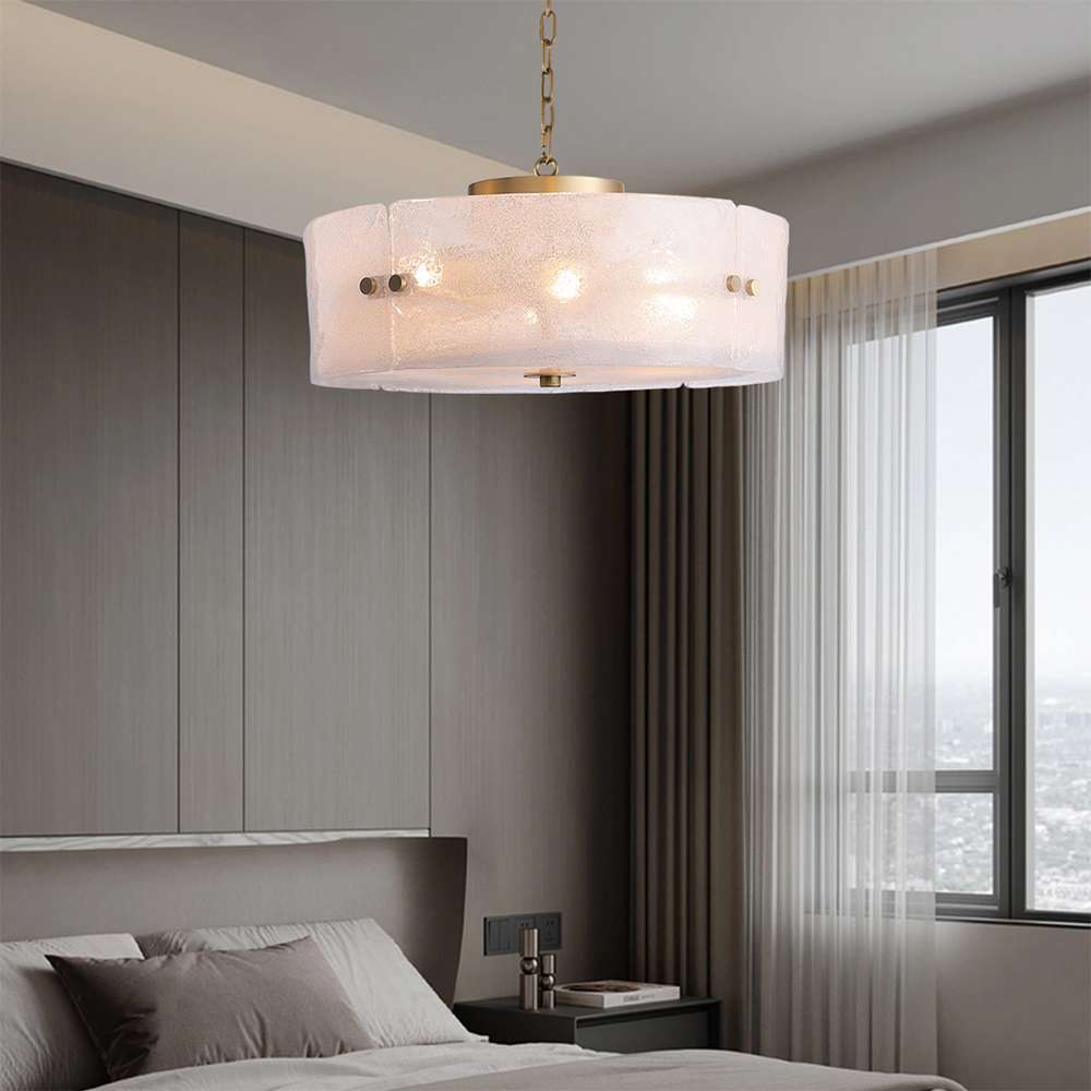 Modern Glass Chandelier - Unique Contemporary Design - view 3