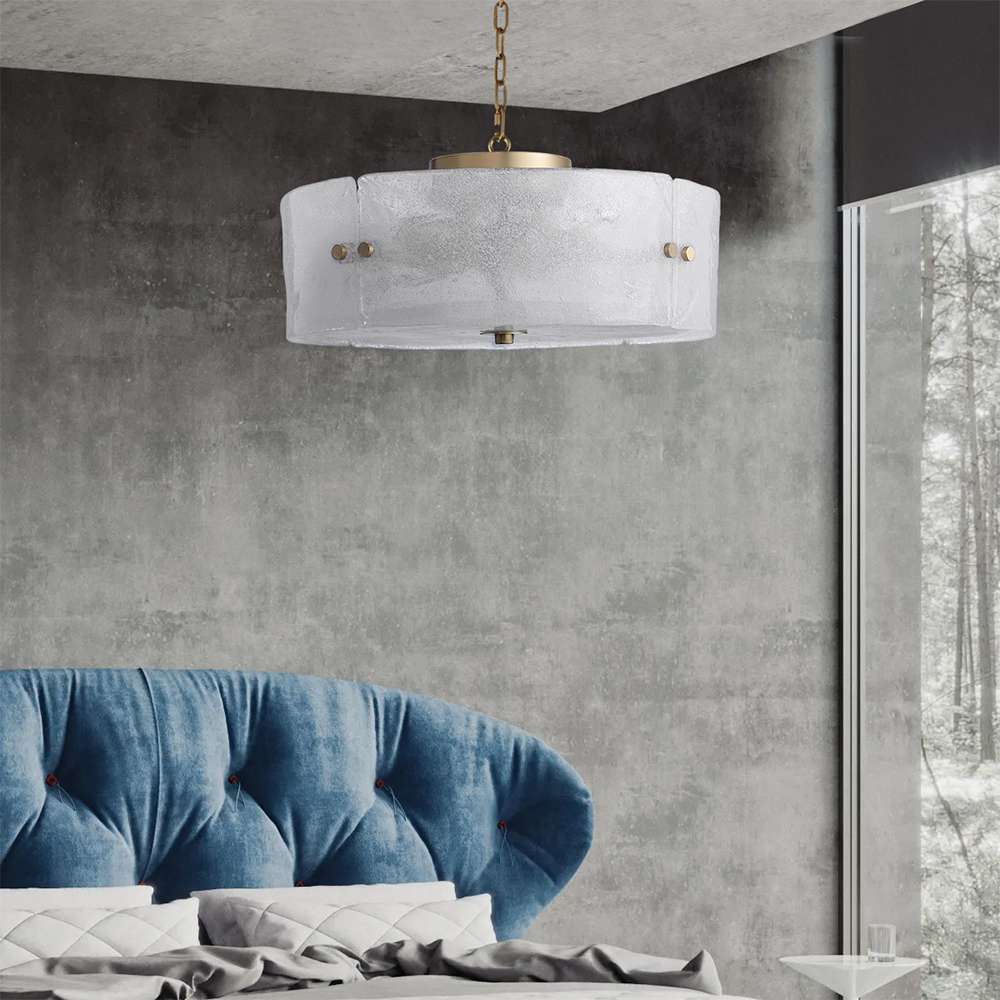 Modern Glass Chandelier - Unique Contemporary Design - view 4