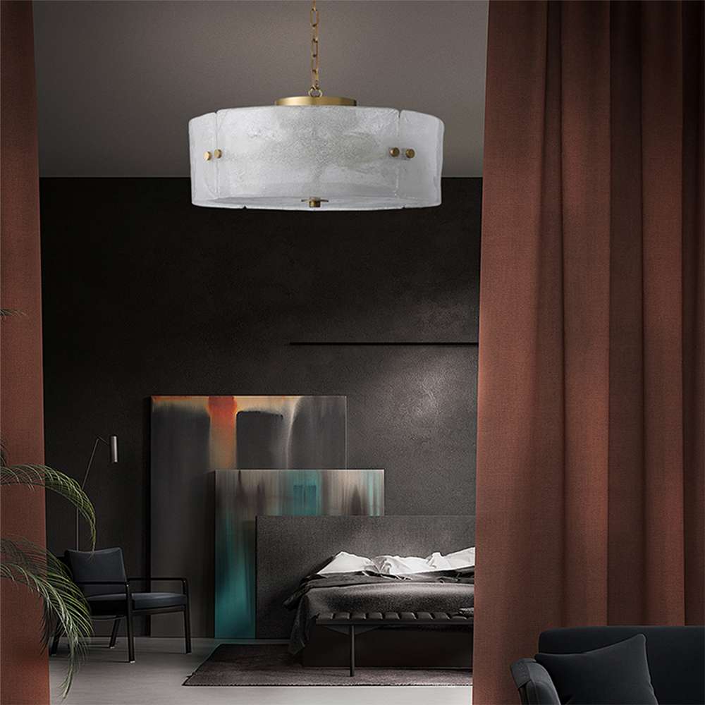 Modern Glass Chandelier - Unique Contemporary Design - view 5