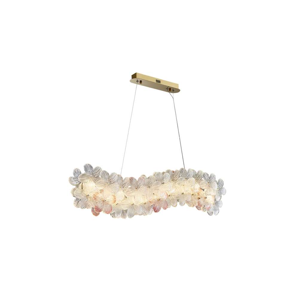 Modern Chandelier Lights with Art Decor Flowers for the Kitchen - view 8