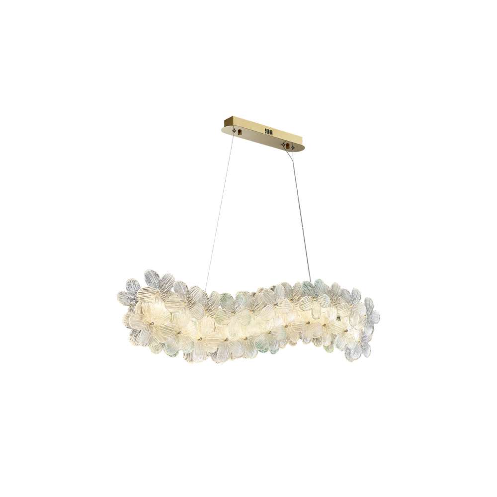 Modern Chandelier Lights with Art Decor Flowers for the Kitchen - view 9
