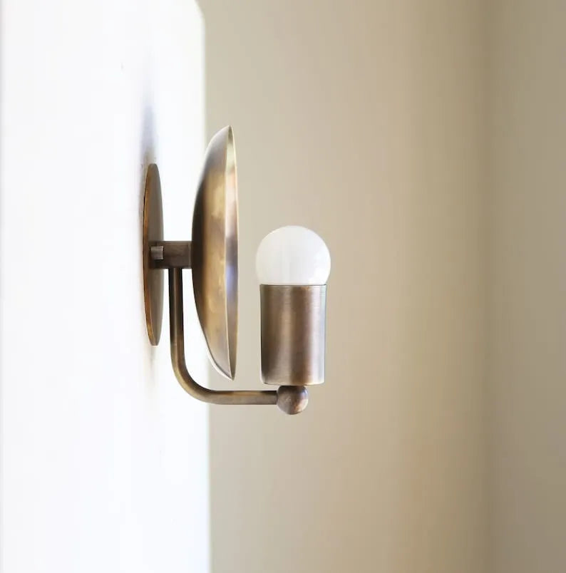 Solid Brass Sconces With Reflection Shade - view 3