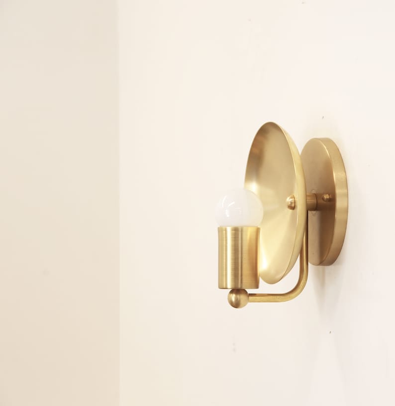 Solid Brass Sconces With Reflection Shade - view 4