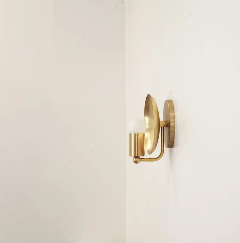 Solid Brass Sconces With Reflection Shade - view 5