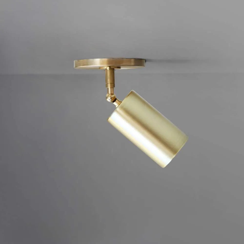 Modern Individual Swivels Unit Brass Ceiling Spot Lights - view 1