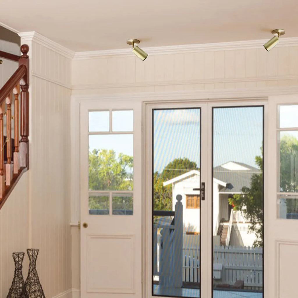 Modern Individual Swivels Unit Brass Ceiling Spot Lights - view 3
