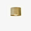 Modern Brass Cylinder Ceiling Spotlights With Opal Glass Lampshade - view 6
