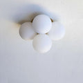 Cloud Round Opal Glass Sconce - Recessed Ceiling Light - view 1