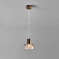 Cracked Glass Bowl Pendant Light Shade 5 9/10'' Wide Brass - view 1