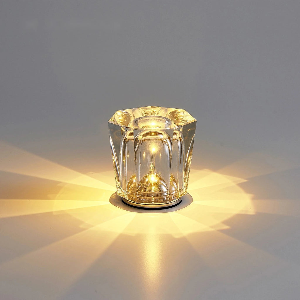 Crystal Diamond Atmosphere Ambient Modern Table Lamp - view 1