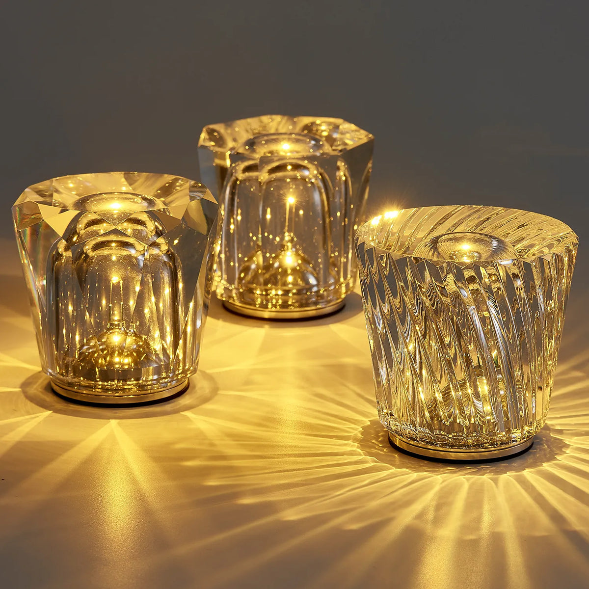 Crystal Diamond Atmosphere Ambient Modern Table Lamp - view 11