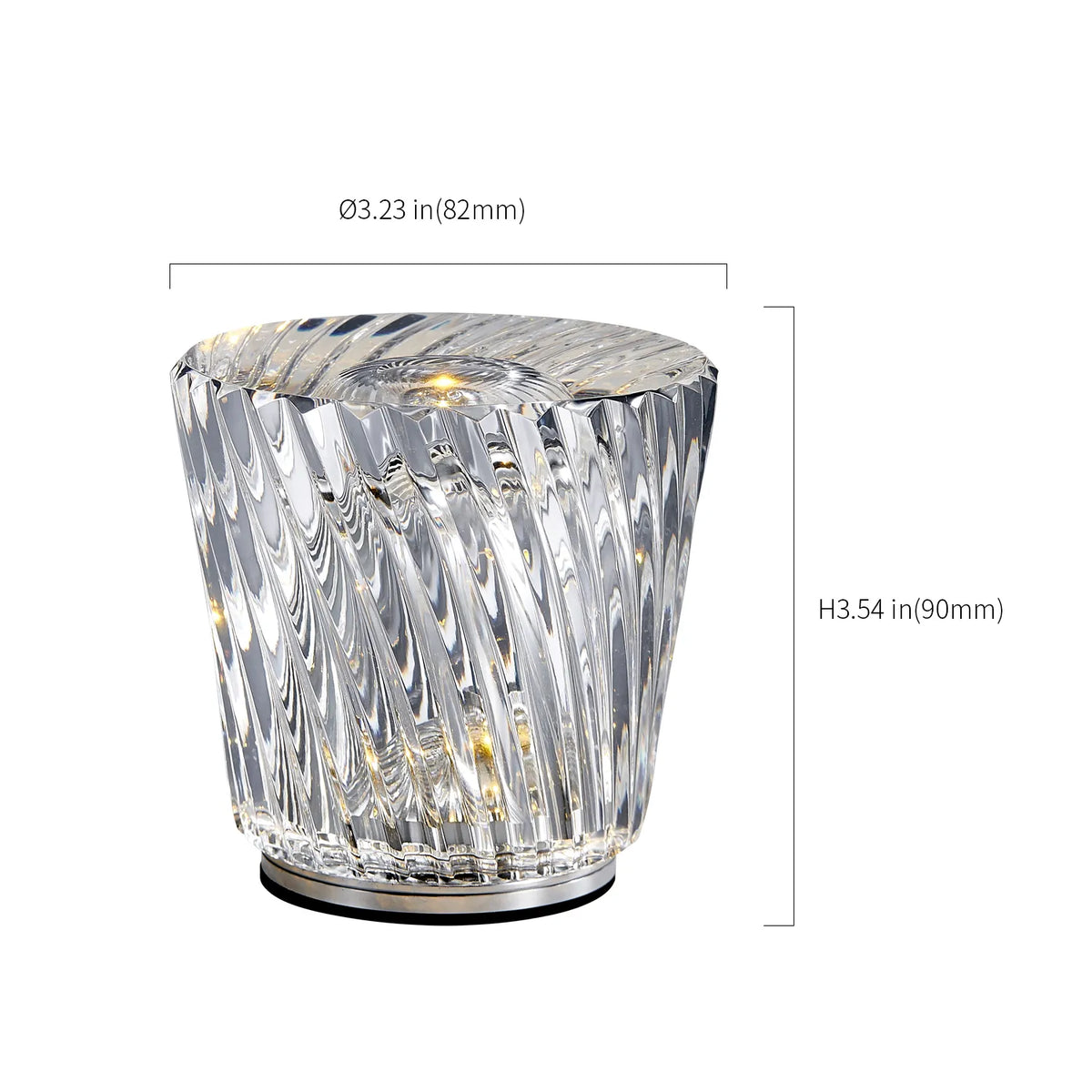 Crystal Diamond Atmosphere Ambient Modern Table Lamp - view 23