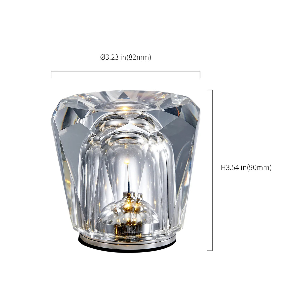 Crystal Diamond Atmosphere Ambient Modern Table Lamp - view 24