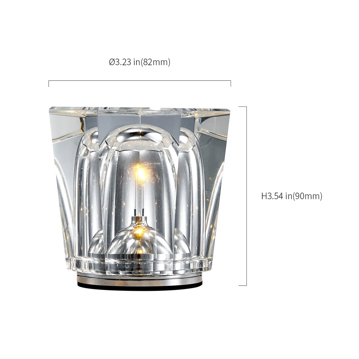 Crystal Diamond Atmosphere Ambient Modern Table Lamp - view 25